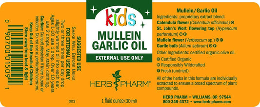 Kids Mullein Garlic Oil