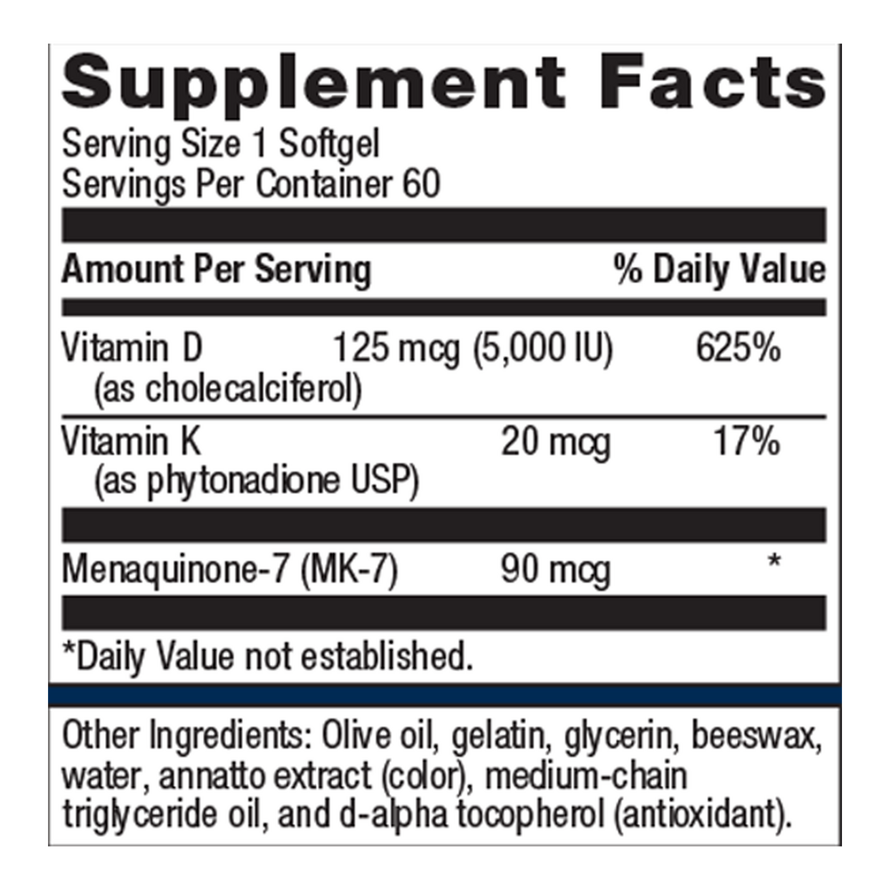 Metagenics Vitamin D3 5000 + K